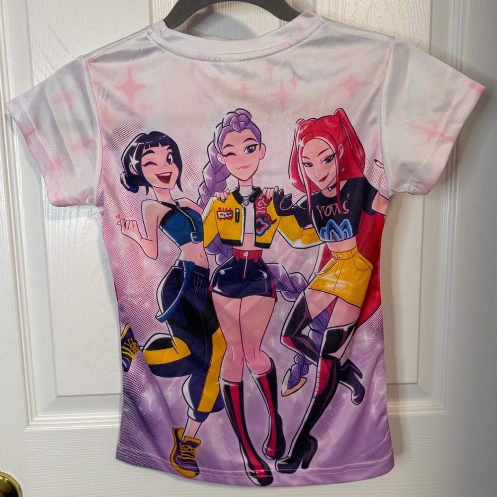 Unbranded Girls Graphic Tee featuring Inspired Characters K-Pop: Demon Hunters - Picture 2 of 2